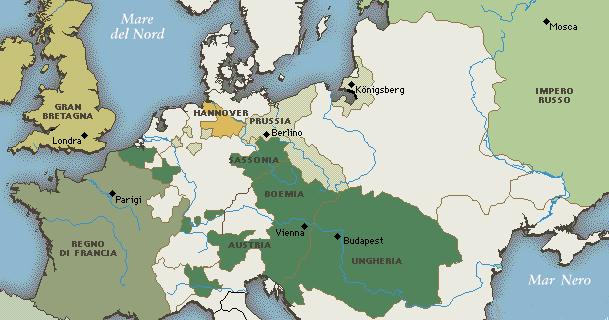 mappa la guerra dei sette anni