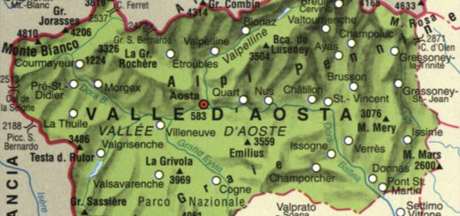 mappa valle d'aosta