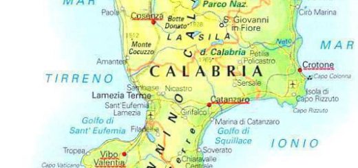 calabria mappa