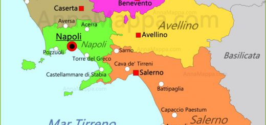 mappa campania