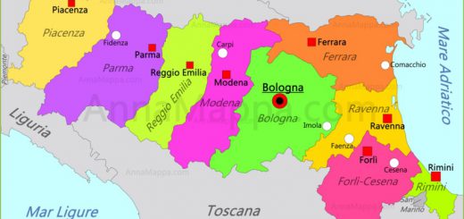 emilia romagna mappa