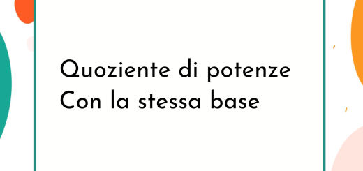 Quoziente di potenze con la stessa base: spiegazione e definizione