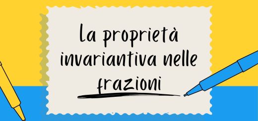 Proprietà invariantiva nelle frazioni