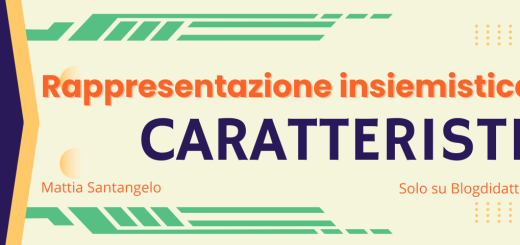 La rappresentazione insiemistica per caratteristica