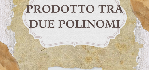 Prodotto tra due polinomi