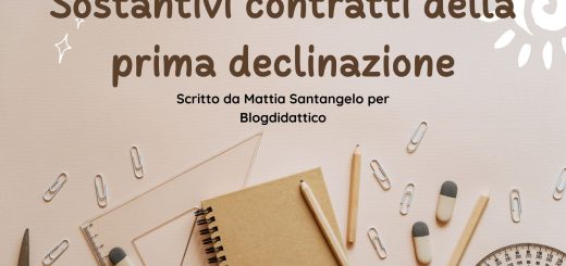 Sostantivi contratti della prima declinazione