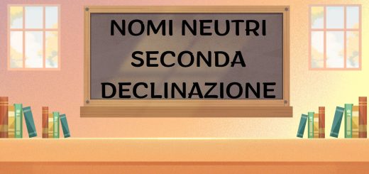 Declinazione sostantivi neutri della seconda declinazione del greco antico