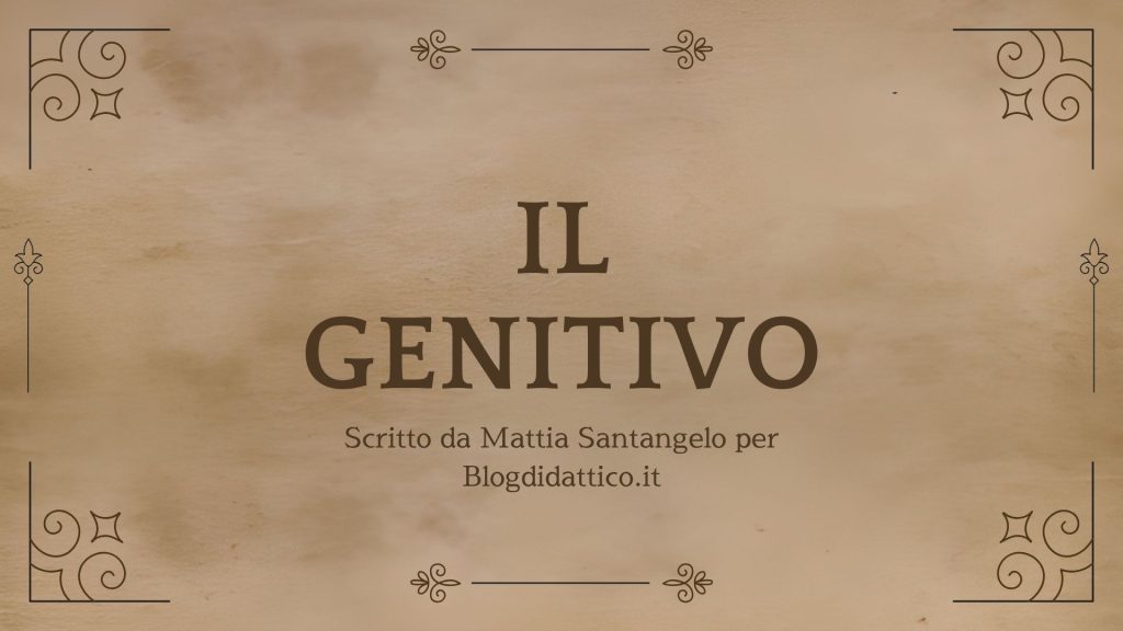Il genitivo
