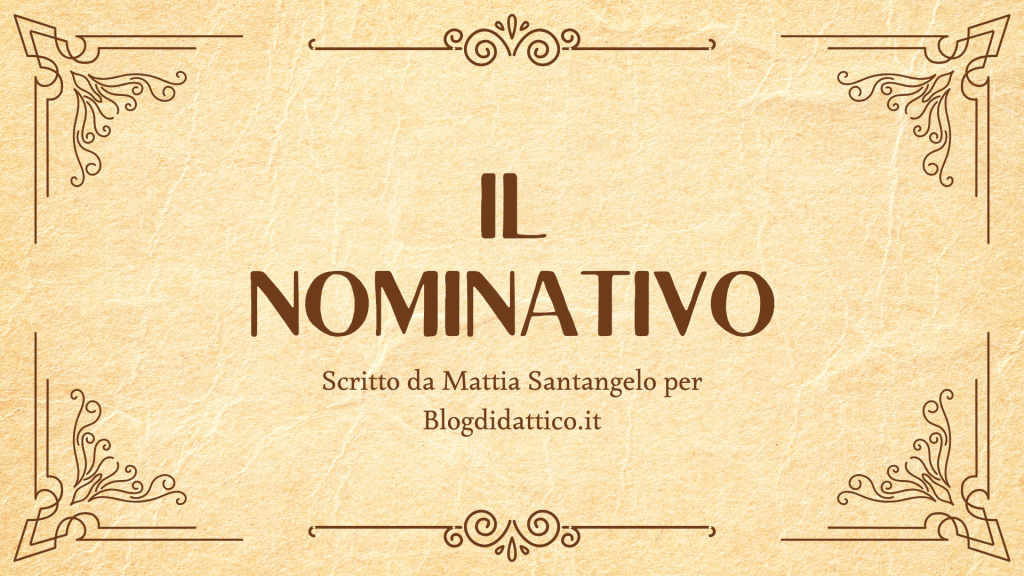 Il nominativo