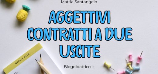 Gli aggettivi contratti a due uscite