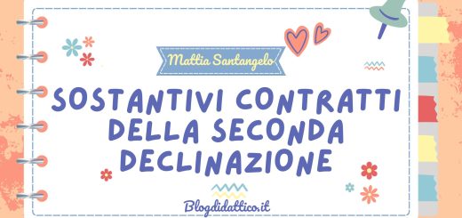 Sostantivi contratti della seconda declinazione