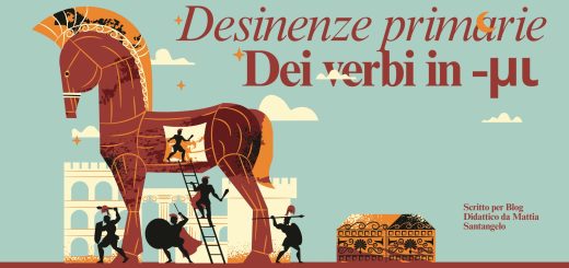 Desinenze primarie dell'indicativo presente e dell'infinito presente dei verbi in -μι
