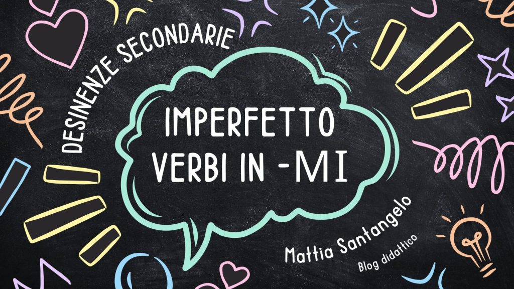 Le desinenze secondarie dell'imperfetto attivo dei verbi in -μι