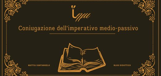 Coniugazione dell'imperativo medio-passivo del verbo ἵημι