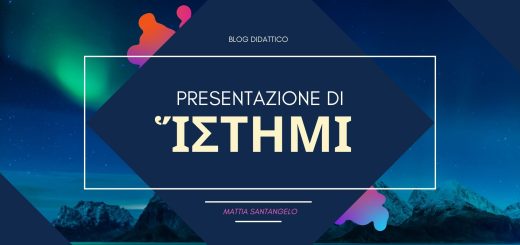 Presentazione del verbo ἵστημι