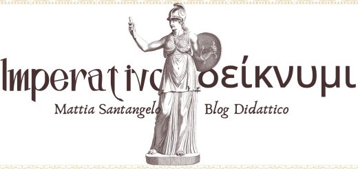 Coniugazione dell'imperativo attivo presente δείκνυμι