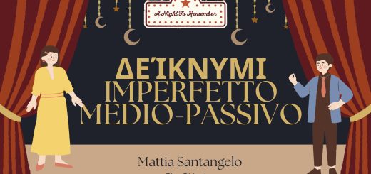 Coniugazione dell'imperfetto medio-passivo di δείκνυμι