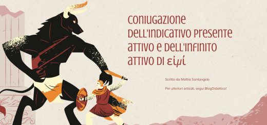 Coniugazione dell'indicativo presente attivo e dell'infinito attivo di εἰμί