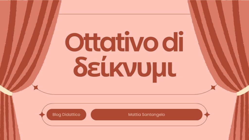 Coniugazione dell'ottativo presente di δείκνυμι